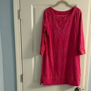 Lands' End Pink Swim Coverup Dress
